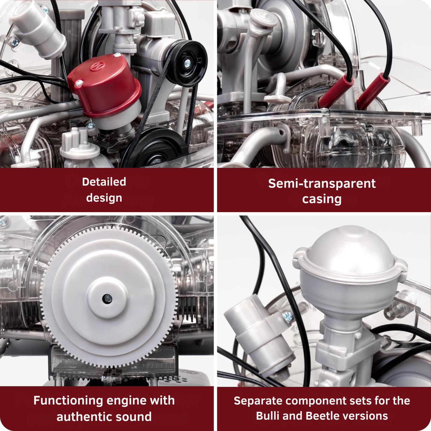 Volkswagen VW 4-cylinder boxer engine 2 in 1 Kit 1:4