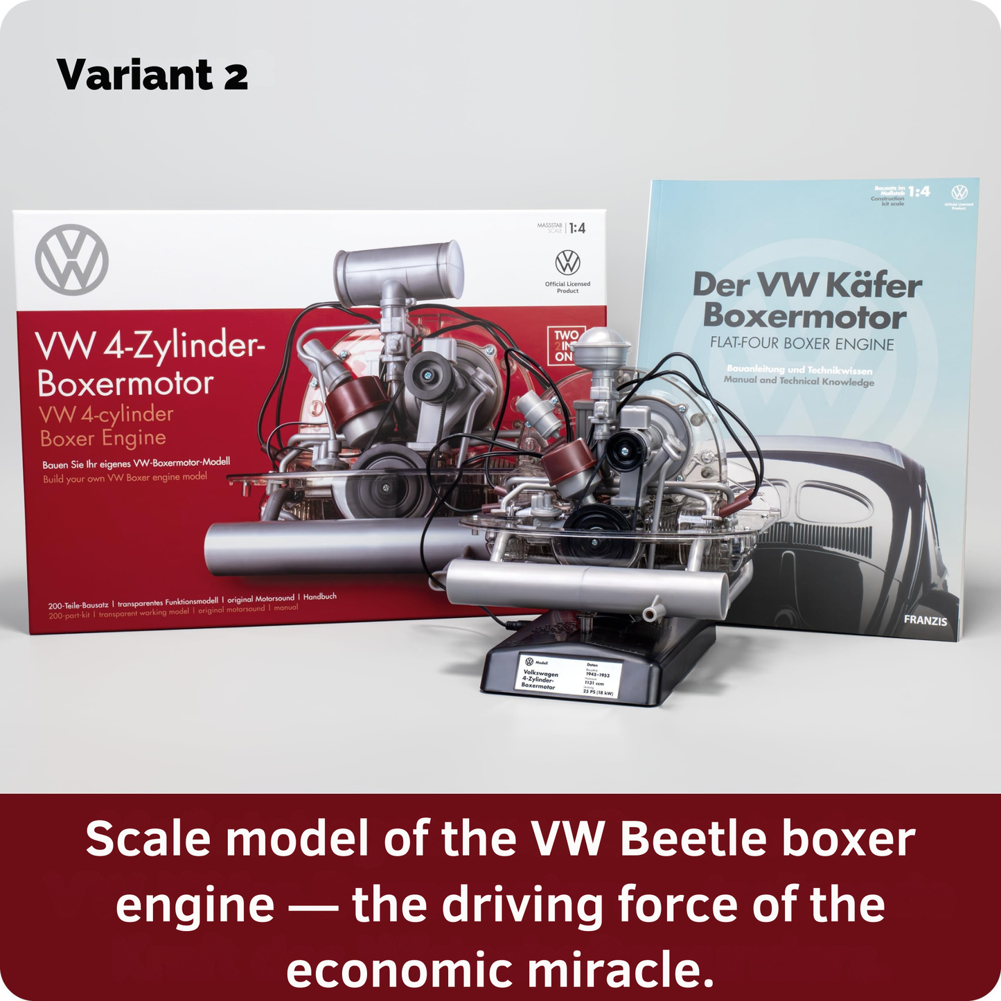 Volkswagen VW 4-cylinder boxer engine 2 in 1 Kit 1:4