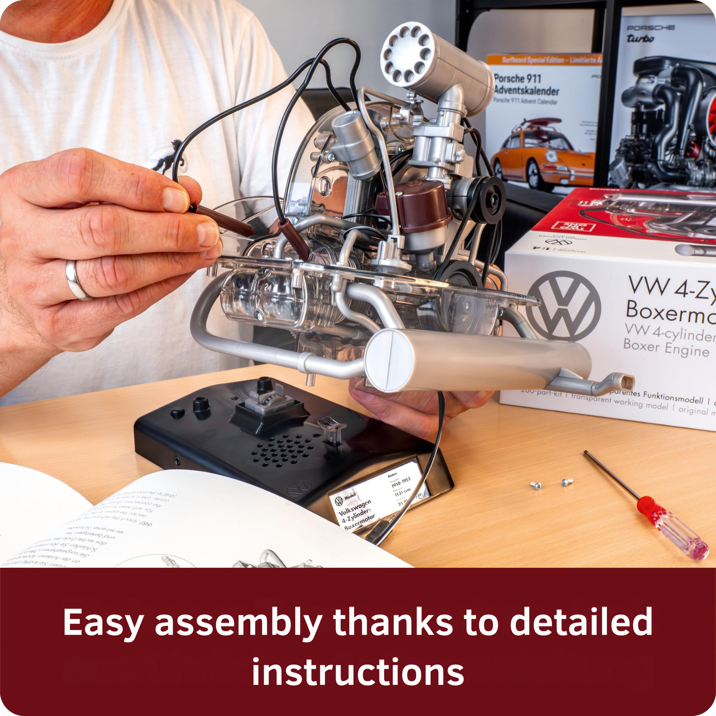 Volkswagen VW 4-cylinder boxer engine 2 in 1 Kit 1:4