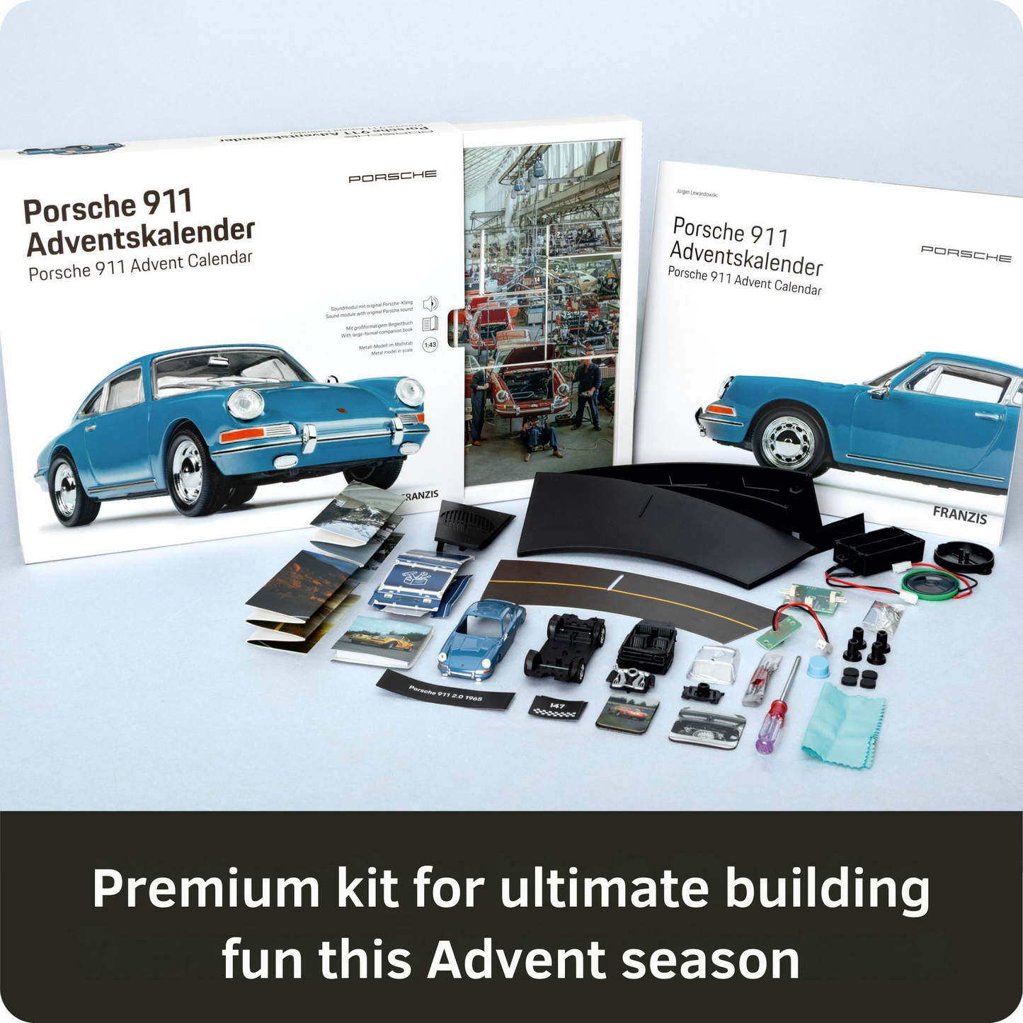 Porsche 911 Advent Calendar with Collector's Book 1:43