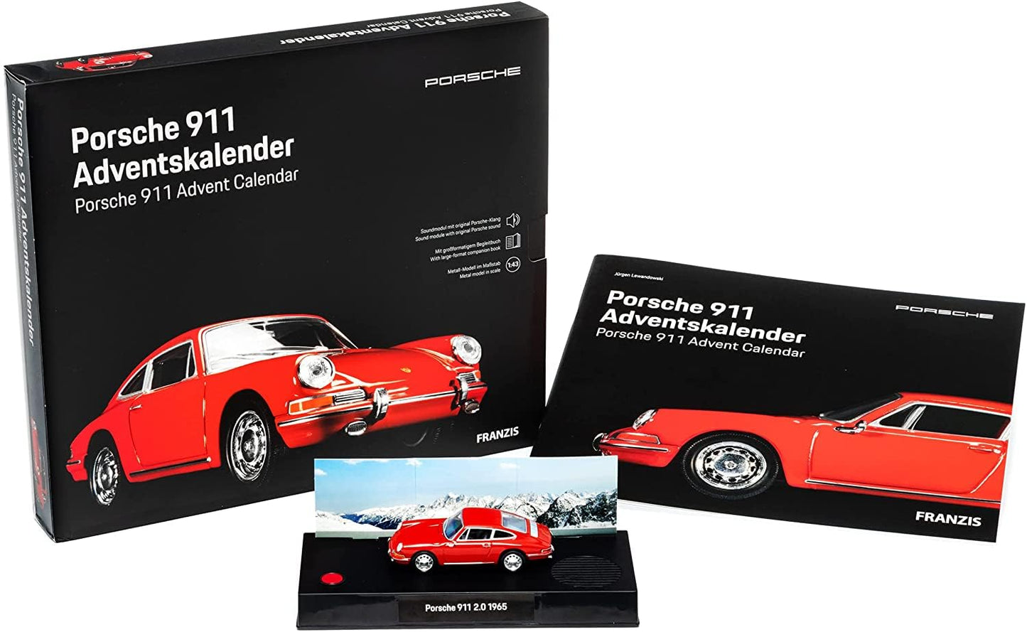 Porsche 911 Advent Calendar with Collector's Book 1:43