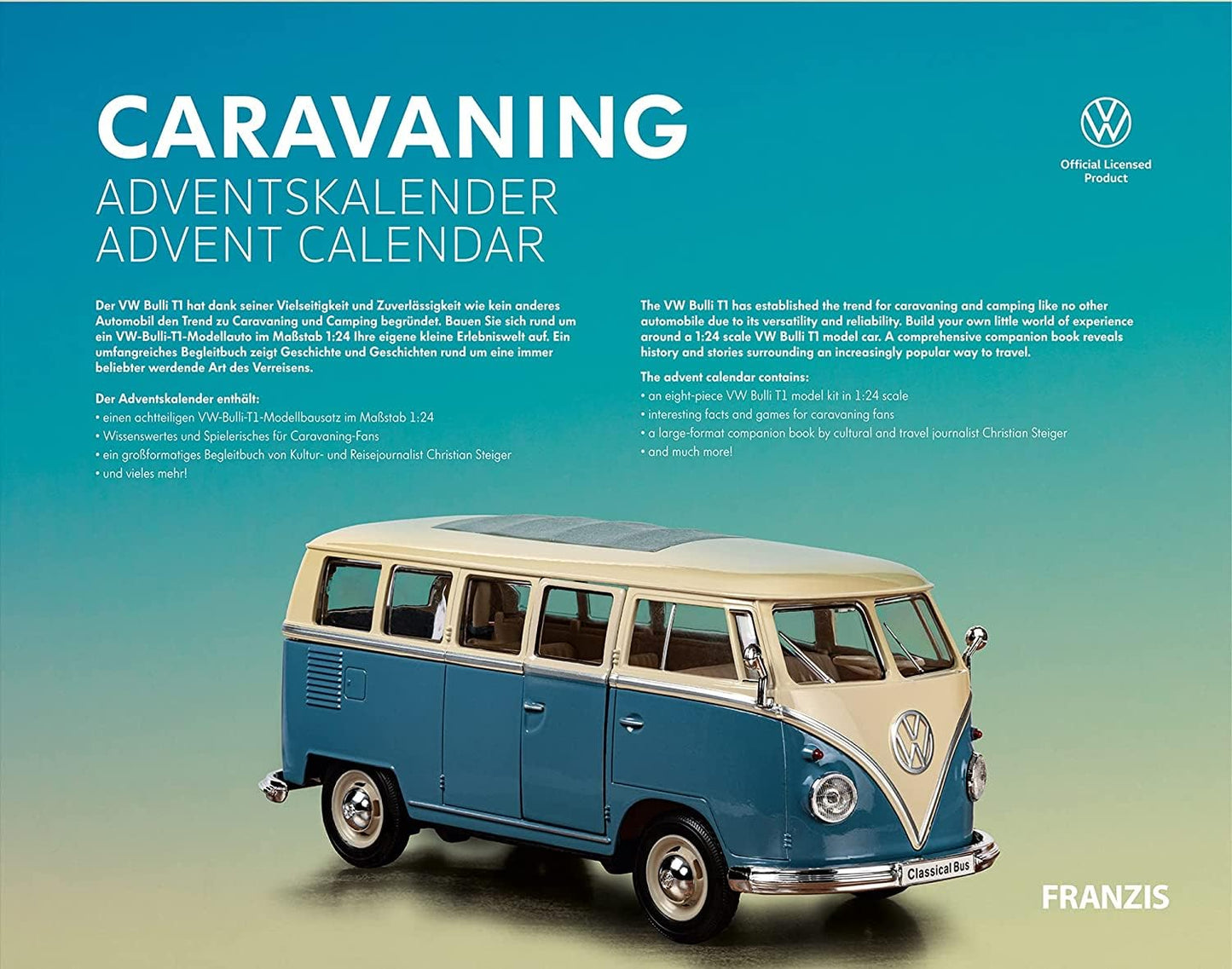 Volkswagen Bulli Caravaning Advent Calendar 1:24