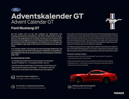 Ford Mustang GT Advent Calendar 1:24