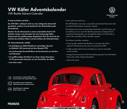 Volkswagen VW Beetle Red Advent Calendar 1:43