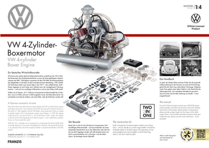 Volkswagen VW 4-cylinder boxer engine 2 in 1 Kit 1:4