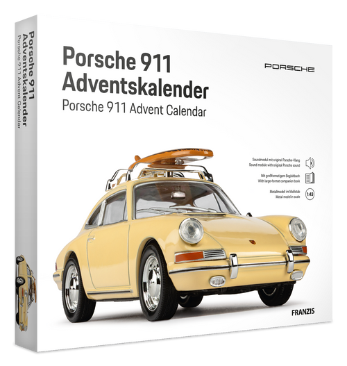 Porsche 911 with Surfboard Advent Calendar 1:43