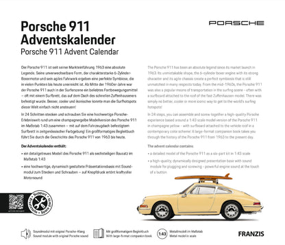 Porsche 911 with Surfboard Advent Calendar 1:43