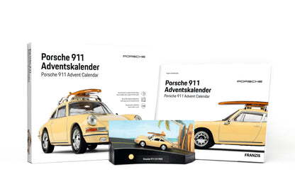 Porsche 911 with Surfboard Advent Calendar 1:43