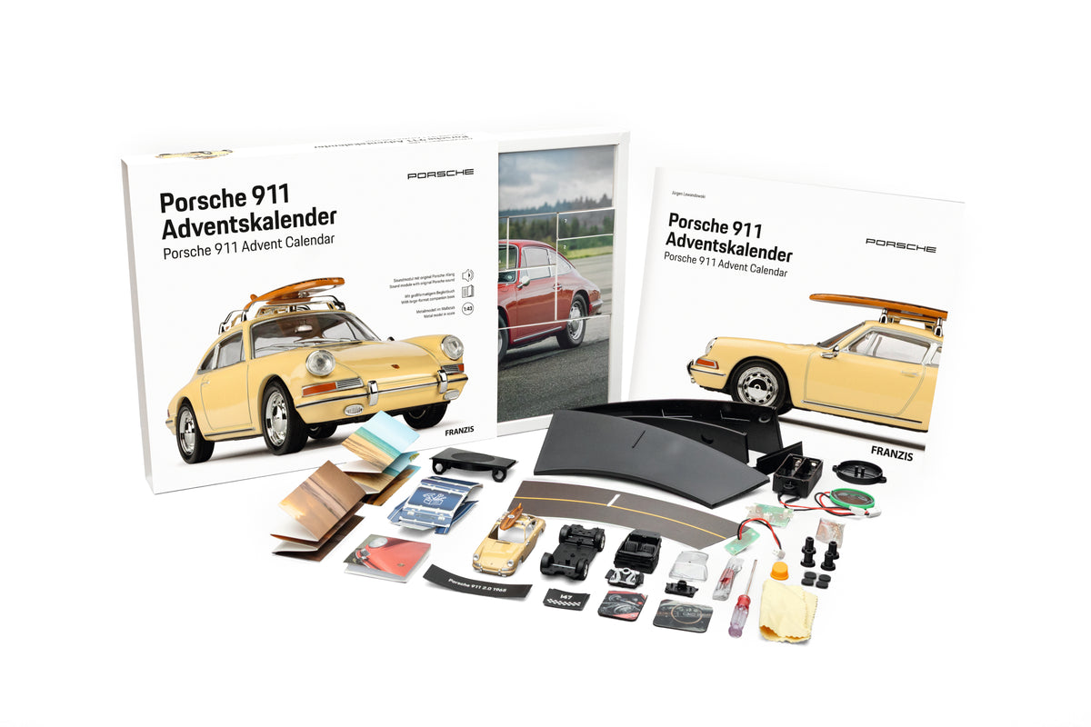 Porsche 911 with Surfboard Advent Calendar 1:43