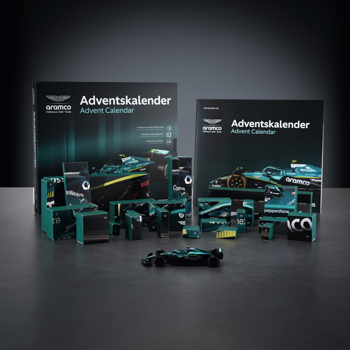 Aston Martin Armaco AMR25 F1 Advent Calendar 1:43